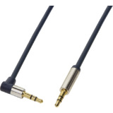 LogiLink Audiokabel, 2 x 3,5 mm Klinke, 0,5 m, gewinkelt