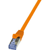 LogiLink Patchkabel, Kat. 6A, S/FTP, 0,25 m, orange