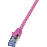 LogiLink Patchkabel, Kat. 6A, S/FTP, 7,5 m, pink