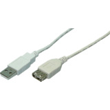 LogiLink usb 2.0 Verlngerungskabel, grau, 3,0 m