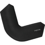 LogiLink 3-in-1 gaming Eck-Tastaturgelpad, schwarz