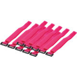LogiLink Klett-Kabelbinder, 500 x 20 mm, pink