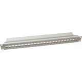 LogiLink 19" keystone Patch Panel, ungeschirmt, lichtgrau