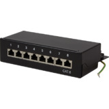 LogiLink desktop Patch panel Kat. 6, geschirmt, 8 Port, sw