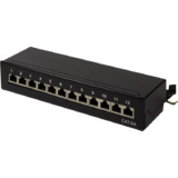 LogiLink desktop Patch panel Kat. 6A, 12-Ports, schwarz