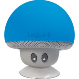 LogiLink bluetooth Mini-Lautsprecher "Mushroom", blau