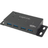 LogiLink usb 3.0 hub fr Wandmontage, 4 Port, Metallgehuse