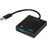 LogiLink usb 3.0 - HDMI/VGA Grafikadapter, schwarz