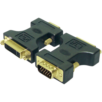 LogiLink Adapter, 15 Pol VGA Stecker - DVI-Kupplung 24+5 Pol