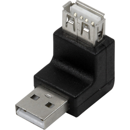 LogiLink USB 2.0 Adapter, USB-A Stecker - Kupplung, 270 Grad