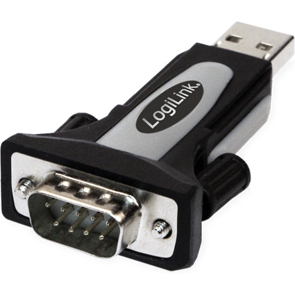 LogiLink USB 2.0 - RS232 Adapter, schwarz