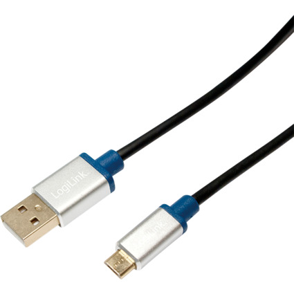 LogiLink Premium USB 2.0 Kabel, USB-A - USB-B Micro Stecker