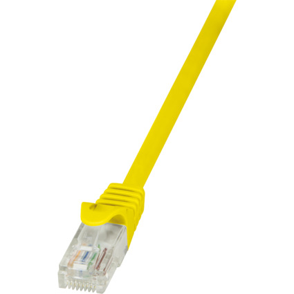 LogiLink Patchkabel, Kat. 5e, U/UTP, 3,0 m, gelb