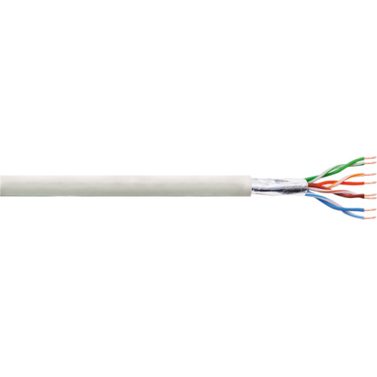 LogiLink Installationskabel, Kat. 5e, F/UTP, 100 m, grau