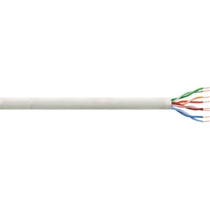 LogiLink Installationskabel, Kat. 5e, U/UTP, 100 m, grau