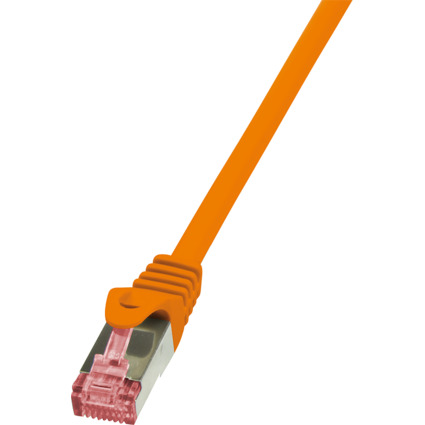 LogiLink Patchkabel, Kat. 6, S/FTP, 0,5 m, orange