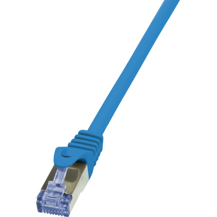 LogiLink Patchkabel, Kat. 6A, S/FTP, 0,5 m, blau
