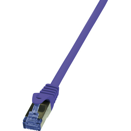 LogiLink Patchkabel, Kat. 6A, S/FTP, 0,5 m, violett