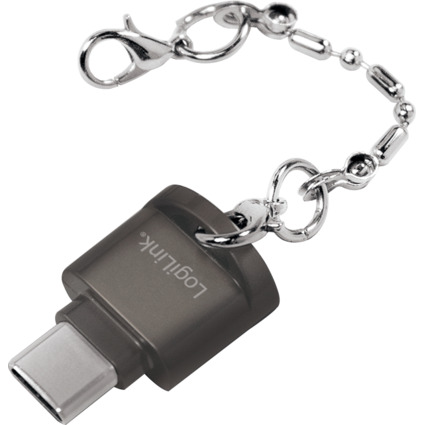 LogiLink USB 2.0 Card Reader als Schlsselanhnger, schwarz