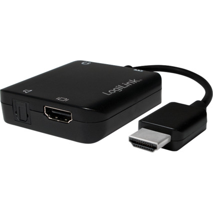 LogiLink 4K x 2K HDMI Audio Extraktor Konverter, schwarz