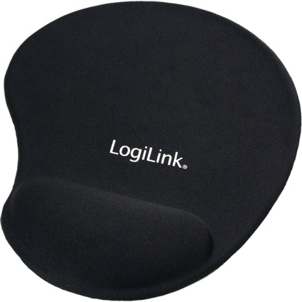 LogiLink Gel Handgelenkauflage mit Maus Pad, schwarz