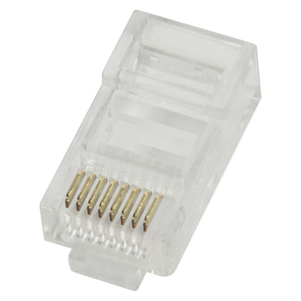 LogiLink RJ45 Stecker fr Rundkabel, Kat.5e, ungeschirmt