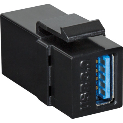 LogiLink Keystone Modular Verbinder USB 3.0, schwarz