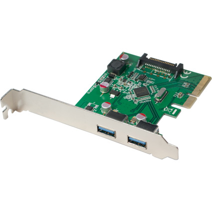 LogiLink USB 3.2 PCI-Express Karte, 2 Port, 10 GBit/Sek.