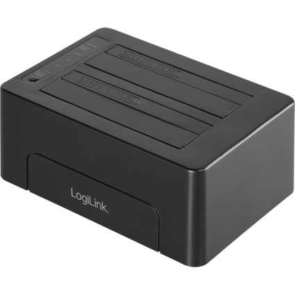 LogiLink USB 3.1 Festplatten Docking Station, 2x 2,5"/3,5"