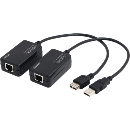 LogiLink USB 2.0 Extender-Set, schwarz