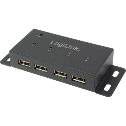 LogiLink USB 2.0 Hub, 4 Port, fr Wandmontage