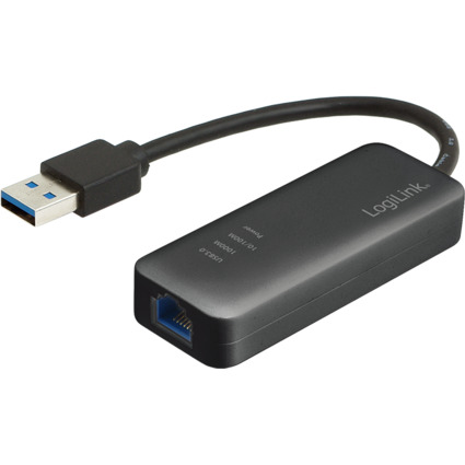 LogiLink USB 3.0 auf Gigabit Ethernet Adapter, schwarz