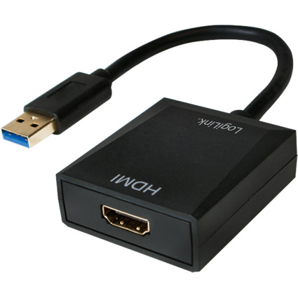 LogiLink USB 3.0 - HDMI Grafikadapter, schwarz