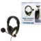 LogiLink Headset High Quality, mit Ohrpolster, schwarz/gold