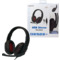LogiLink USB-Headset High Quality, mit Mikrofon, schwarz/rot