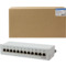 LogiLink Desktop Patch Panel Kat. 6A, 12-Ports, lichtgrau