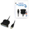 LogiLink USB 1.1 Druckerkabel, 25 Pol Sub-D, Lnge: 1,8 m