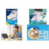 agipa Universal-Etiketten, 105 x 72 mm, wei, rechteckig
