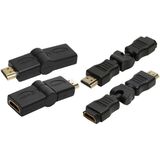 LogiLink Adapter, hdmi Kupplung - hdmi Stecker, 270 Grad