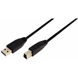 LogiLink usb 3.0 Kabel, usb-a - usb-b Stecker, 1,0 m,schwarz