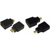 LogiLink Adapter, hdmi Kupplung - micro HDMI Stecker, 19 Pol