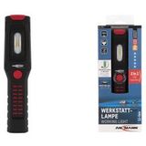 Brennenstuhl LED Taschenlampe mit Akku schwarz Multifunktionsleuchte mit 6 hellen SMD-LED Farbe 3 Stunden Leuchtdauer, inkl Netzteil und Ladekabel