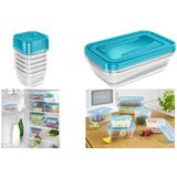 keeeper Frischhaltedose /"fredo fresh/" 4,3 Liter eckig blau transparent