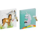 PAGNA tagebuch "Einhorn", 128 Blatt, mit Schloss