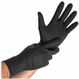 HYGOSTAR nitril-handschuh "POWER grip LONG", L, schwarz