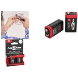 ANSMANN alkaline Batterie, e-block 6LR61 9 Volt, 6er Pack