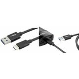 ANSMANN daten- & Ladekabel, usb-a - USB-C, 1.200 mm, schwarz