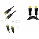 LogiLink hdmi AOC hybrid Glasfaserkabel, 4K/60Hz, 30 m