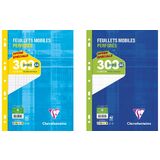 Clairefontaine feuillets mobiles perfors, A4, quadrill 5x5