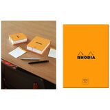 RHODIA memoblock No. 13, 115 x 160 mm, kariert, orange